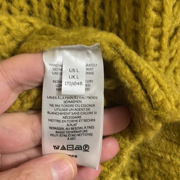 Anthropologie Mustard Yellow Turtleneck Sweater - Picture 9 of 11